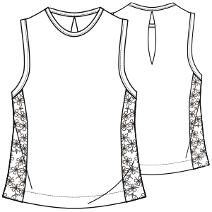 Patron ropa, Fashion sewing pattern, molde confeccion, patronesymoldes.com Top tank 3059 LADIES T-Shirts